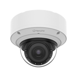 Cámara Domo Interior Vandalismo AI 4MP / Sensor 1/1.8" CMOS / Lente Motorizado 4.6-9.35mm (2x) / WiseIR 60m / Inteligencia Artificial Persona-Vehiculo-Patente / WDR 120dB / IP52 IK10 / PoE+ y 12VDC / 2 Slots MicroSD 2TB