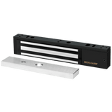 Chapa Magnética  600 Lbs / Led de Estatus / Color Negro /  Libre de Magnetismo Residual / Sensor de Adherencia / Diseño Elegante