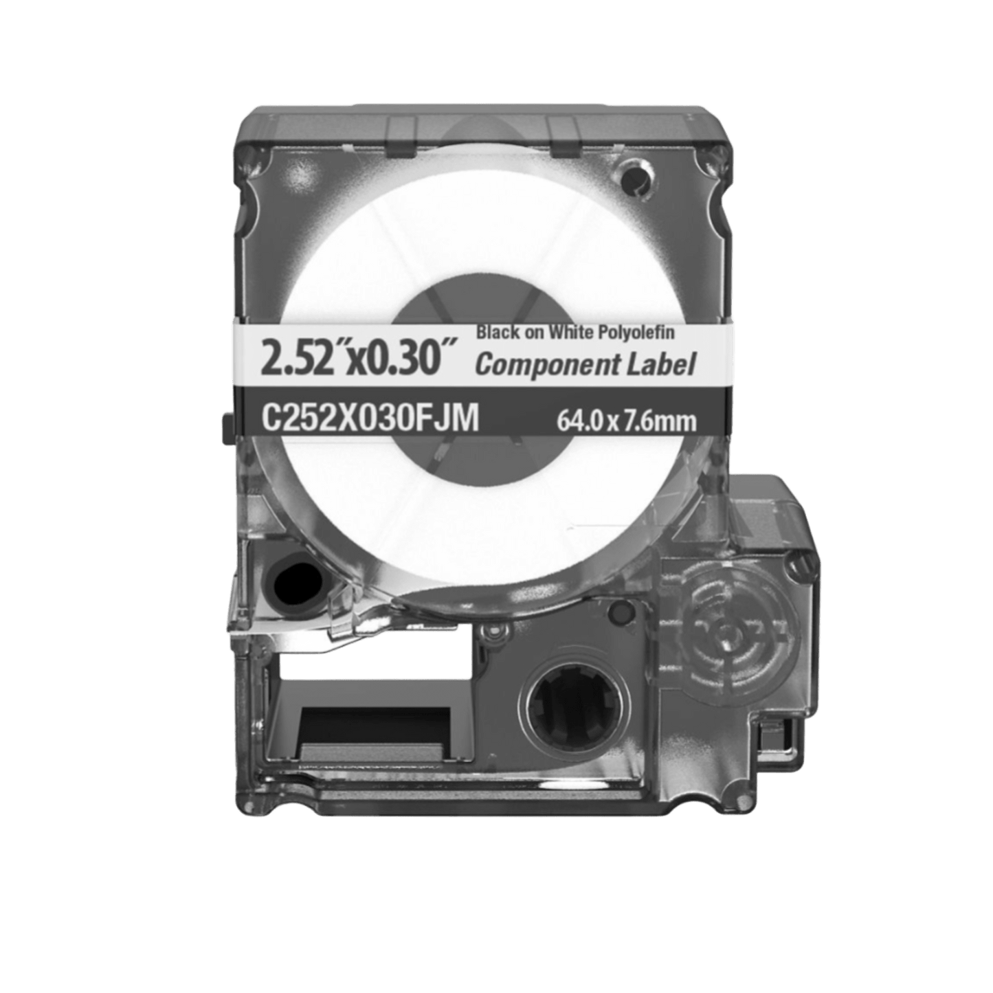 Cassette de Etiquetas de Componente de Poliéster No Adhesivas 2.52W x 0.3H