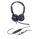 Diadema Alámbrica Yealink UH42 Dual con Audio HD y Conectividad USB-C/A Certificada con Microsoft Teams