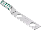 Zapata de compresión LCC600-12-6 para cal. 600 Kcmil, Doble barreno para tornillo prisionero de 1/2, Espaciado de orificios 44.5mm, 1 Pz