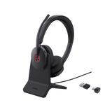 Diadema Inalambrica BH74-With-Stand-UC-USB-C/A de Yealink con Compatibilidad UC Multiplataforma y Acoustic Shield 3.0