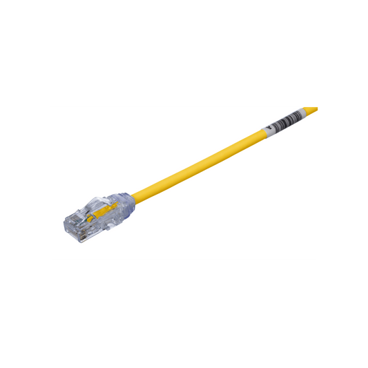 Cable de Parcheo UTP, Cat6A, 24 AWG, CM, Color Amarillo, 22ft