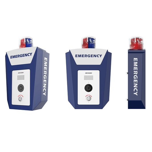 Estación de Alarma de Panico de Emergencia / Cámara 4 Megapixel / Video y Audio / Sirena y Estrobo (Azul y Rojo) / Filtro IR / ISUP