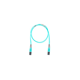 Jumper de Fibra Optica Multimodo 50/125 OM4, LC-LC Duplex, OFNR (Riser), Color Aqua, 10 ft