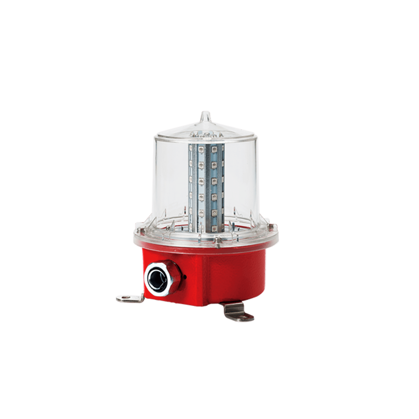 Luz de Obstrucción de Aviación LED de Baja Intensidad Tipo A Color Rojo, 24 VCD, Protección IP66 y Grado ICAO
