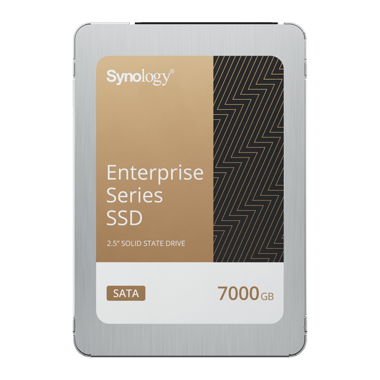 SSD SATA de 2,5" Serie Enterprise | 7000 GB | Alto Rendimiento Estable | Resistencia Empresarial | Protección de Datos Integral | Análisis de Vida Útil | Compatibilidad con Synology DSM | Garantía de 3 Años.