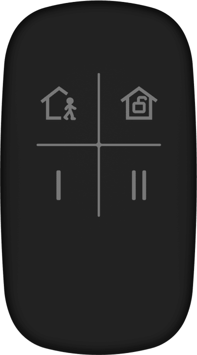 (AX PRO) Control Remoto para Armado y Desarmado / Color Negro / Teclas con Funciones Programables