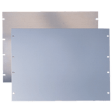 Tapa Ciega Para Rack Estándar de 19in, Plano, de Acero, 2 UR, Color Gris
