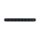 PDU Básico de Montaje en Rack, Con 10 Salidas NEMA 5-15R y Protección Contra Sobretensiones,  Enchufe de Entrada NEMA 5-15P, de 19in, 1UR, 15 Amp, 120 Vca