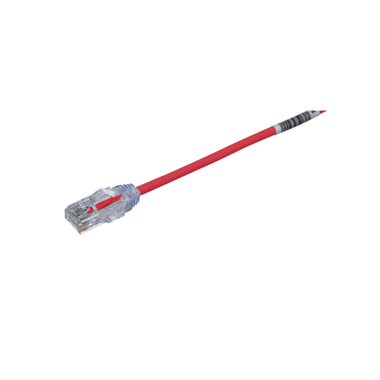 Cable de Parcheo TX6, UTP Cat6, Diámetro Reducido (28AWG), Color Rojo, 20 ft
