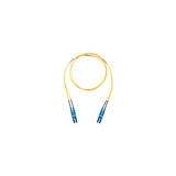 Jumper de Fibra Optica Monomodo 9/125 OS2, LC-LC Duplex, OFNR (Riser), Color Amarillo, 25 Metros