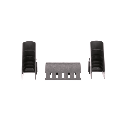 Kit de Bajada de Cables Para Charola Tipo Escalerilla, Con Control de Radio de Curvatura, Fabricado en Nylon 6.6, Color Negro