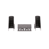 Kit de Bajada de Cables Para Charola Tipo Escalerilla, Con Control de Radio de Curvatura, Fabricado en Nylon 6.6, Color Negro