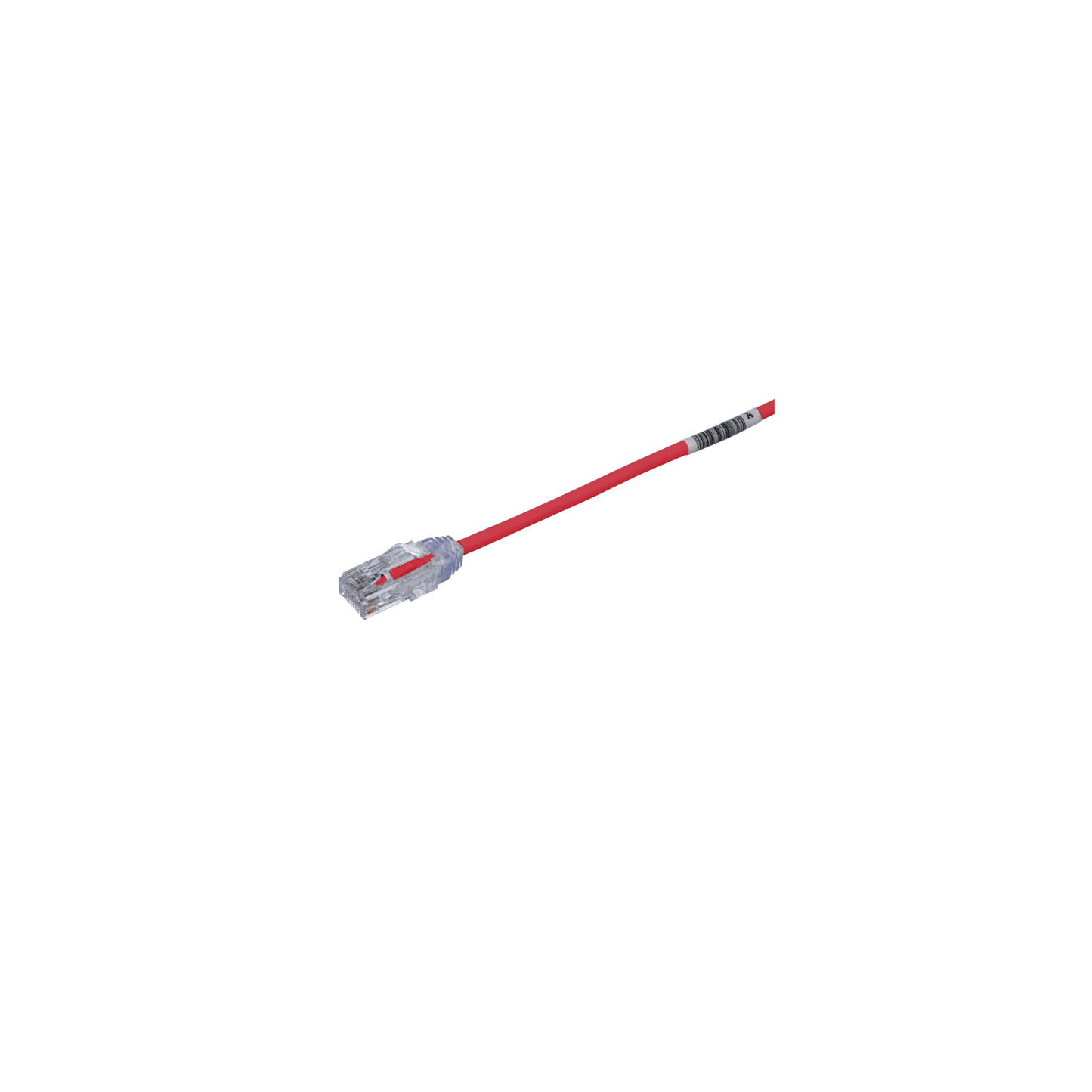 Cable de Parcheo TX6, UTP Cat6, Diámetro Reducido (28AWG), Color Rojo, 0.5 m