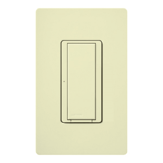 (RadioRA2) Switch on/off  RRD-8S-DV-WH de doble voltaje, un solo polo 120V/, 8A/, 1/10HP 3A en motores, apaga y enciende iluminación ó motor, NO requiere cable neutro.