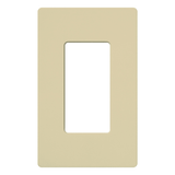 Placa de pared 1 espacio, para atenuador (dimmer), switch ó control remoto inalámbrico LUTRON.
