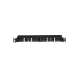 Panel de Distribución de Fibra Óptica, Acepta 18 Cassettes HD Flex™ en 4 Espacios, Hasta 144 Fibras, 1 UR