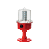Luz de Obstrucción de Aviación LED de Baja Intensidad Tipo A Color Rojo, 24 VCD, Protección IP66 y Grado ICAO
