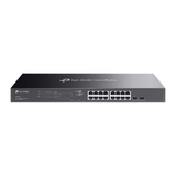 Switch Omada SDN Administrable / 16 puertos Gigabit y 2 puertos SFP / Funciones sFlow, QinQ y QoS / Administración centralizada OMADA