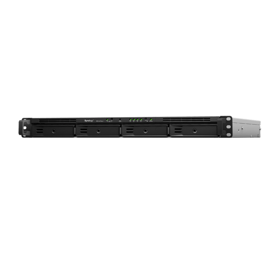 NAS RackStation RS1619xs+ | 4 Bahías | CPU Intel Xeon D-1527 Quad-Core | 8 GB DDR4 ECC (Ampliable a 64 GB) | 2 Ranuras M.2 NVMe/SATA | 4 Puertos LAN 1GbE | Soporte 10GbE Opcional | Escalable hasta 16 Bahías.