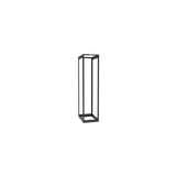 Rack de Cuatro Postes Estándar de 19", Rieles Con Orificio Para Tuerca Enjaulada, Profundidad Ajustable de 23 a 42 in, 45 Unidades de Rack, Color Negro
