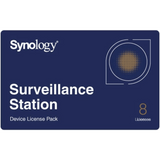 Licencias de Dispositivos de Vigilancia Synology | Paquete de 8 Licencias | Compatibilidad con Cámaras IP, Módulos de E/S, Altavoces IP | Gestión Centralizada CMS | Licencias Predeterminadas Incluidas.
