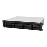 Servidor de Almacenamiento en Red Synology RackStation RS1221RP+ | 8 Bahías | Expandible a 12 Bahías | CPU AMD Ryzen V1500B | 4 GB DDR4 ECC | RAID Soportado | 10/25GbE | Virtualización Certificada | Protección de Datos Integral