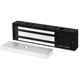 Chapa Magnética 1200 Lbs / En Color Negro / Con Sensor De Adherencia / Led De Estatus / Alimentación 12/24 Vdc Ajustable / Libre de Magnetismo Residual