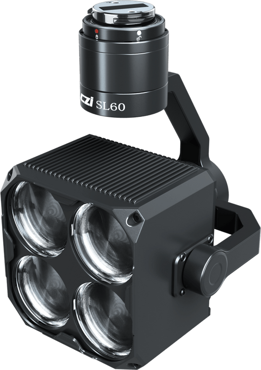 Estrobo Multi-color compatible con Drones DJI M350/M400, 90W Máximo, Luz Estroboscópica Multi-color, 4 Colores RGBY