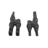 Conector  MC-4 Doble para Módulos Fotovoltaicos. Tipo 2T