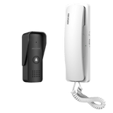 Kit de Audioportero Analógico a 2 Hilos / Apertura de 2 Puertas / Diferentes Tonos y Volúmenes de Timbre / Protección IP55
