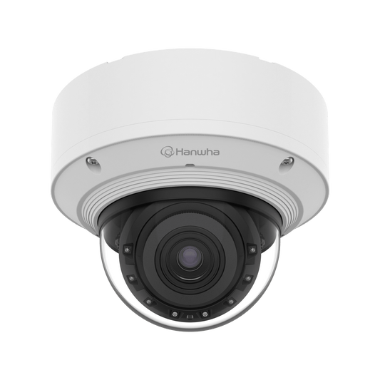 Cámara Domo Interior AI 8MP / Sensor 1/1.2" / Zoom Motorizado 2.25x (5.9-13.3mm) / WiseIR 60m / Análisis Inteligente IA / Detección Persona-Vehiculo-Matrícula / IP52 IK10 / Doble Ranura SD / PoE+ o 12VDC