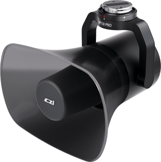 Altavoz de Largo Alcance para Drones, 130 dB de Presión Sonora, Alcance 700 m, Luz de Advertencia Multicolor, Compatible con DJI Matrice M300/M350/M400, Transmisión en Vivo, Reproducción Grabada