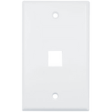 Placa de Pared (Face Plate) / 1 Puerto / Color Blanco / Caja con 20 Piezas / ABS
