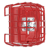 Protector De Rejilla Anti Vandalismo Y Golpes Accidentales, Color Rojo, Para Sirenas/Estrobos/Bocinas System Sensor, Montaje En Superficie, 7.49"Altox6.74"Anchox6.09"Profundidad