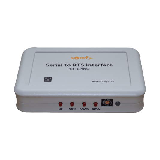 Traductor Universal Somfy Connect, integre SOMFY con el sistema de control de iluminación RadioRA2 de LUTRON.