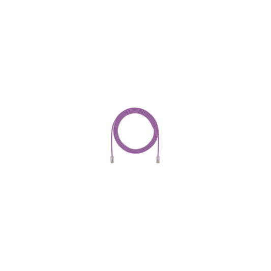 Cable de Parcheo TX6, UTP Cat6, Diámetro Reducido (28AWG), Color Violeta, 8in (20.2cm)