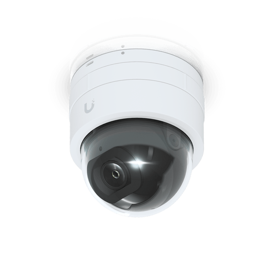 Cámara IP UniFi G5 Domo Ultra, de bajo perfil para interior, 2K (4MPX), ángulo amplio 102.4°, visión nocturna IR hasta 20 mts, detección de eventos, para pared o techo