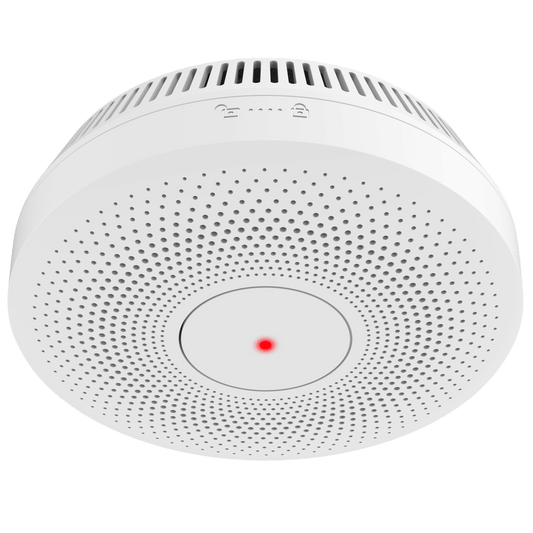 Detector de Humo Interlink / Doble Tecnología de Sensor de Luz / Alarma Auditiva 85dB / Batería de Litio 10 Años / Autoverificación / Control Remoto Inalámbrico / Interconectable 30 Dispositivos