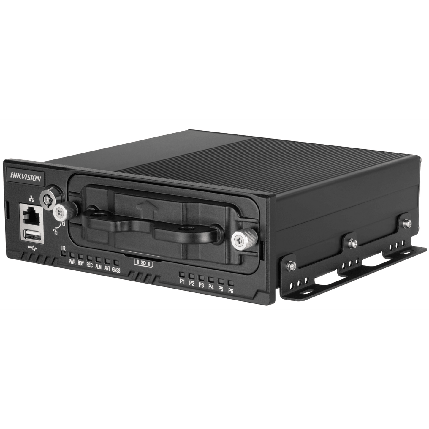 NVR Móvil de 4 Canales de 2 Megapixel / 4 Puertos PoE & 4 Vía Switch / 2 Bahías de Disco Duro / Incluye Modulo GPS