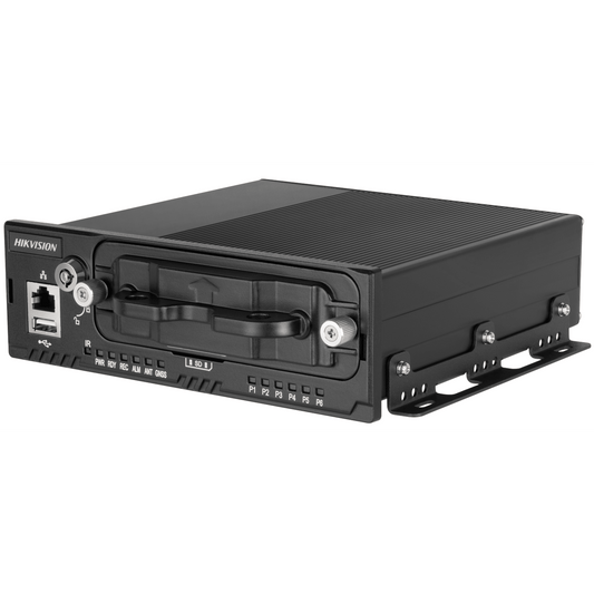 NVR Móvil de 4 Canales de 2 Megapixel / 4 Puertos PoE & 4 Vía Switch / 2 Bahías de Disco Duro / Incluye Modulo GPS