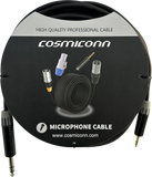 Cable 6.35mm a 3.5mm, conectores color negro MP3X-B - MTP3C-BG, length 5m